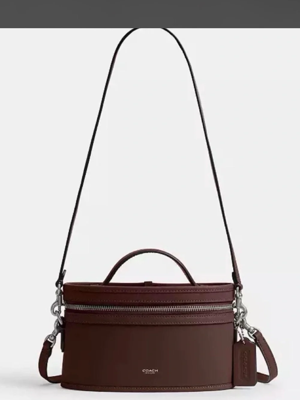 Coach Brown Leather Top-Handle Crossbody Bag
